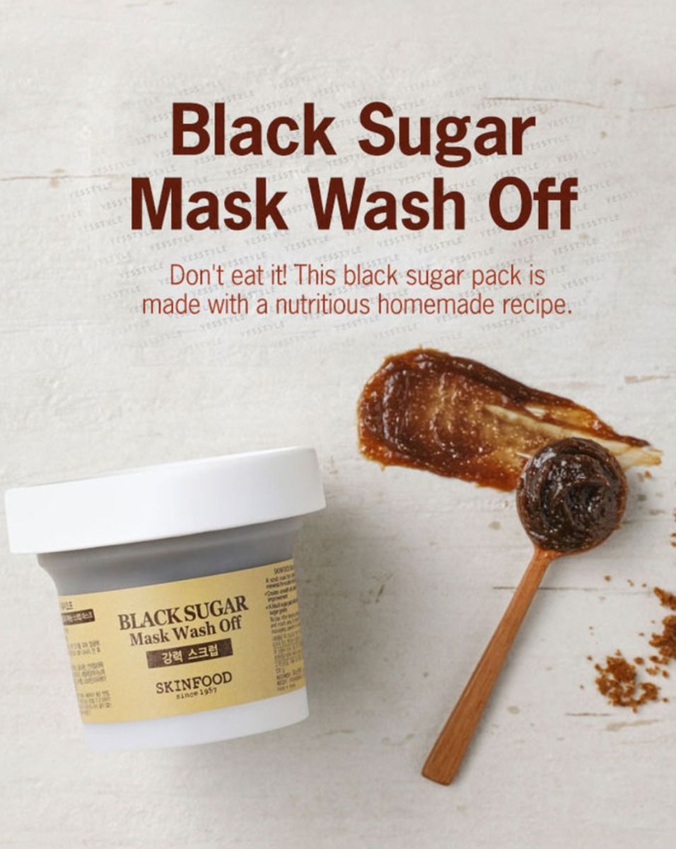 SKINFOOD Black Sugar Mask Wash Off 100g 상세이미지 2