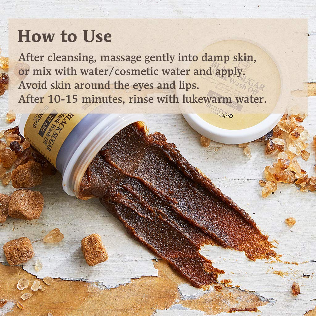 SKINFOOD Black Sugar Mask Wash Off 100g 상세이미지 1