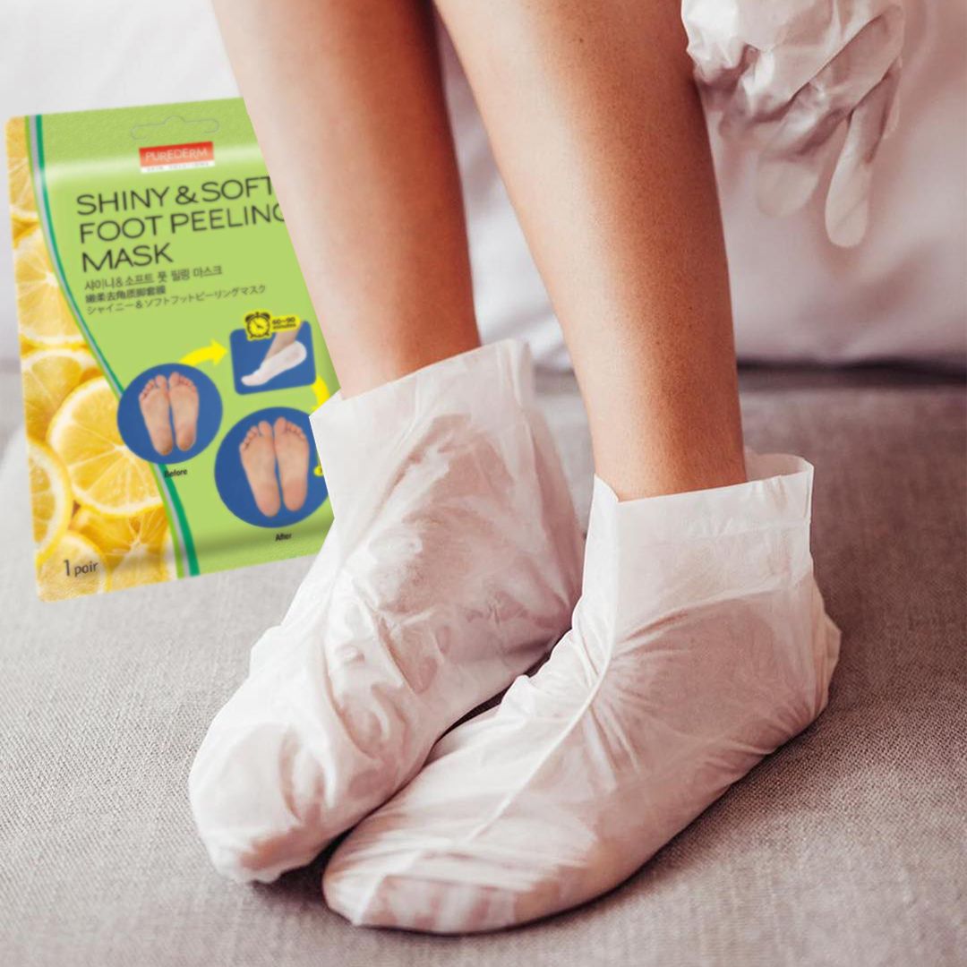 PUREDERM Shiny And Soft Foot Peeling Mask