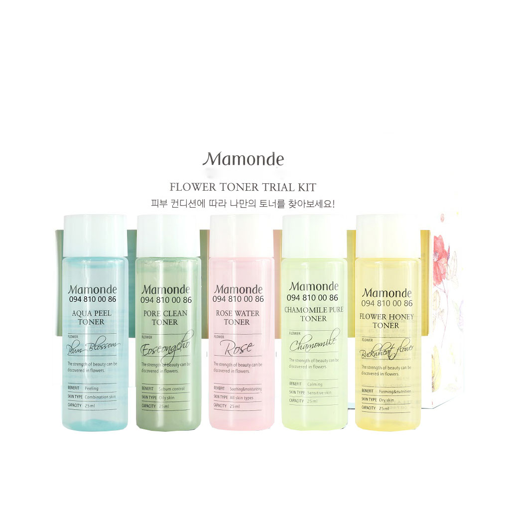 MAMONDE Flower Toner Series 25ml SAMPLER SIZE 5 set 상세이미지 1
