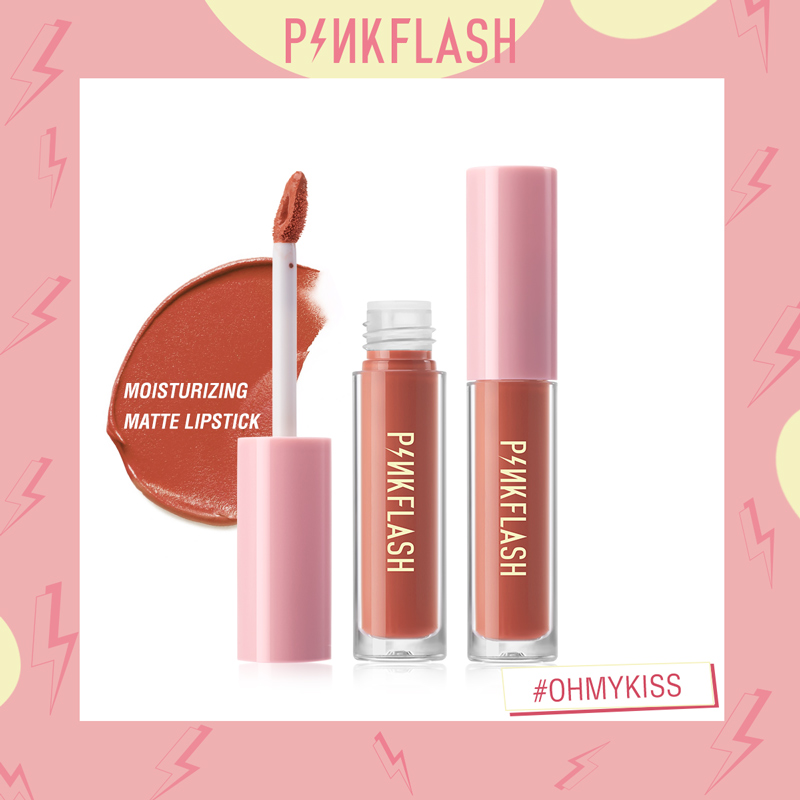 PINKFLASH OhMyKiss Liquid Lipstick Soft Matte VE Moisturising Long Lasting Cruelty-Free 상세이미지 2